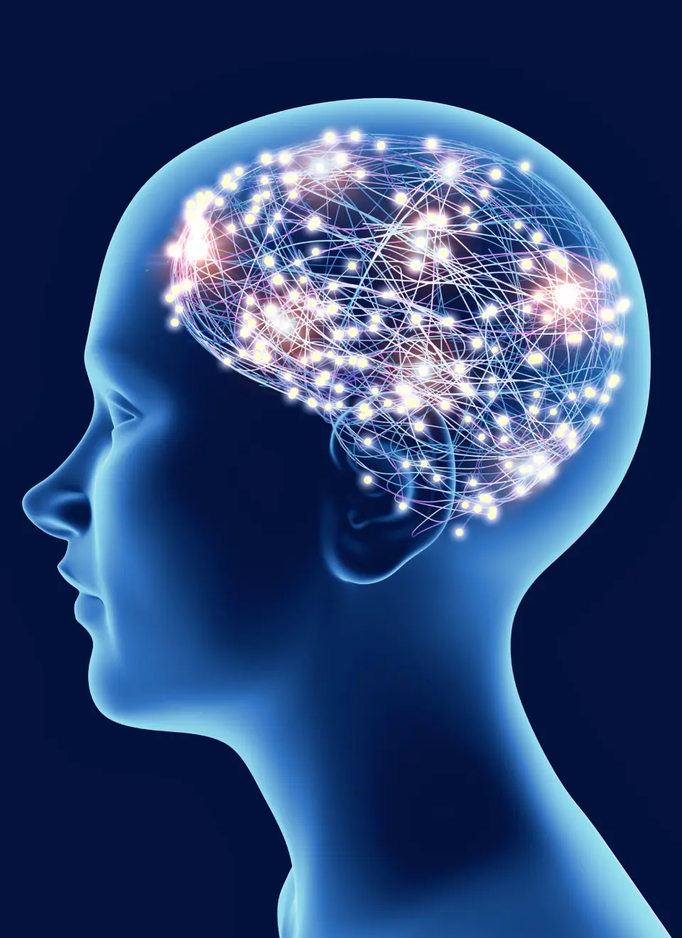 New Project(11) Illustration of neural network in human brain.