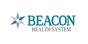 Beacon Health System logo with star design.