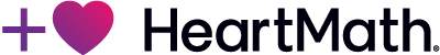 heartmath Plus heart icon with HeartMath text logo.